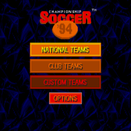 Championship Soccer '94 (U) Title Screen